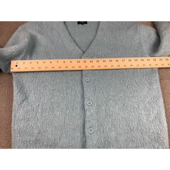 Beams Women's Small Light Blue Mohair‎ V-Neck Cardigan - Picture 6 of 8